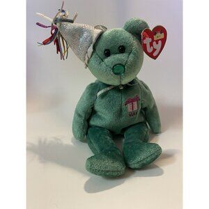 May Birthday Plush Ty Beanie Baby Vintage Celebration Bear With Original Tags